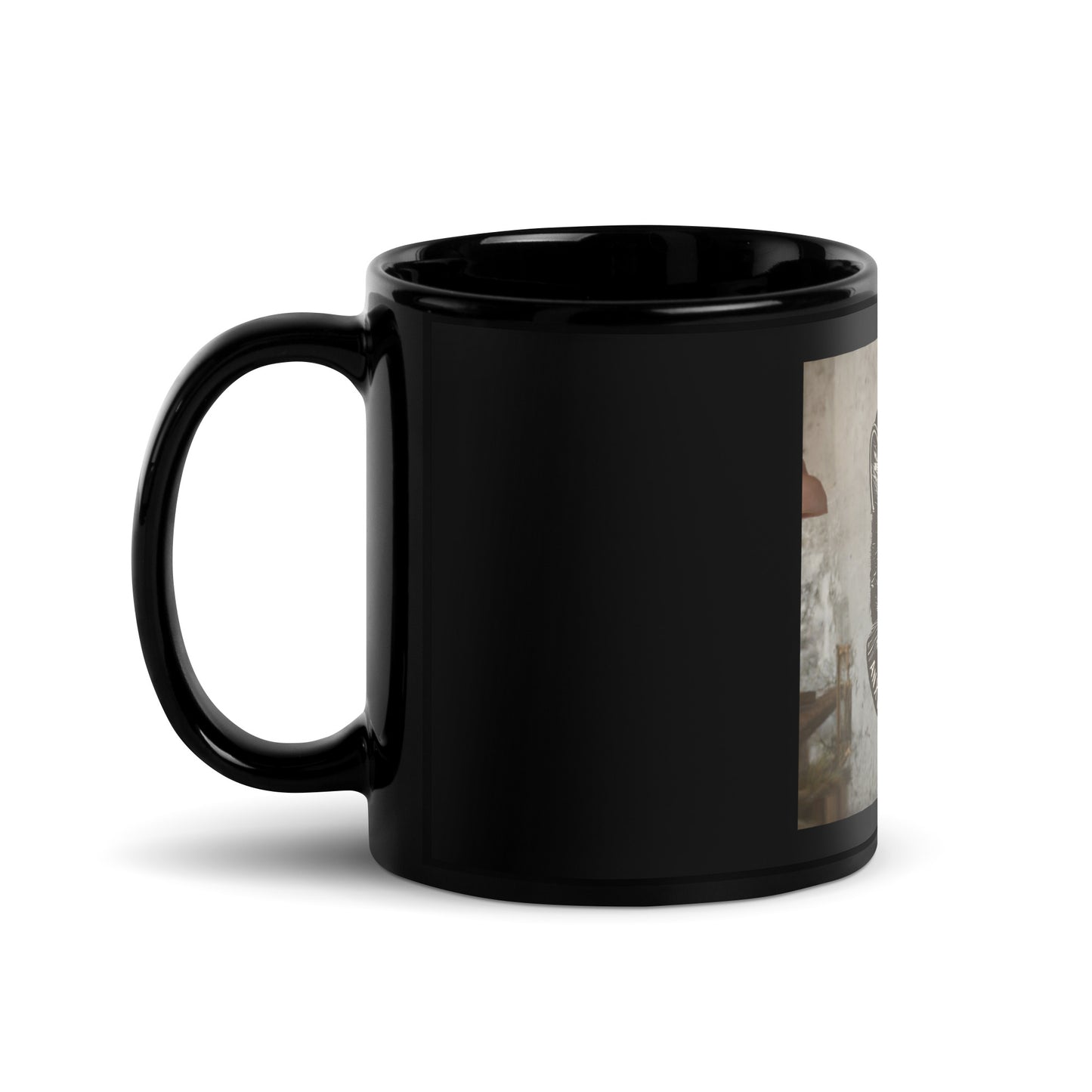 Anxous Black Glossy Mug