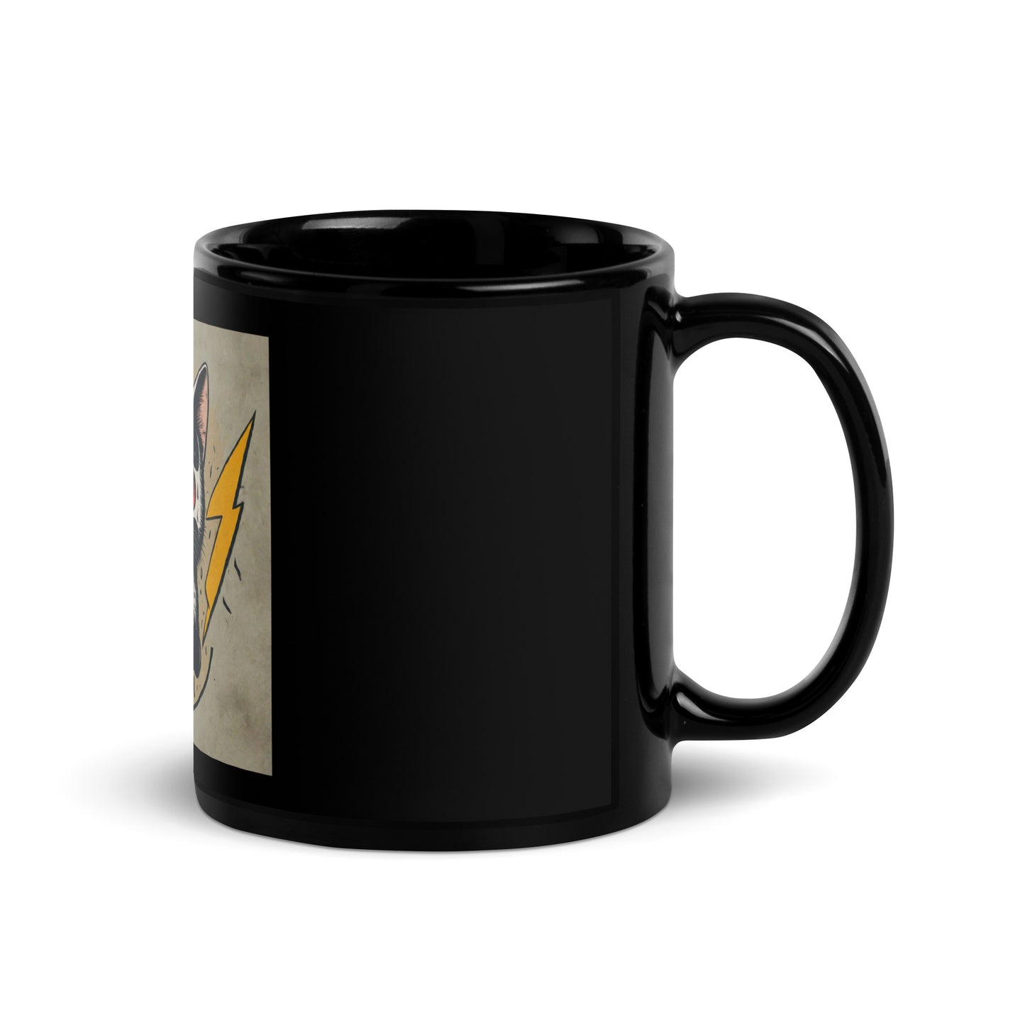 Anxius Black Glossy Mug