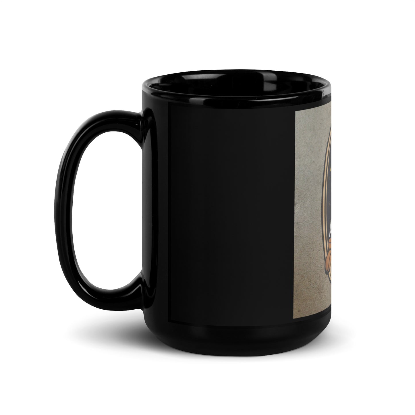 Anxiious Black Glossy Mug