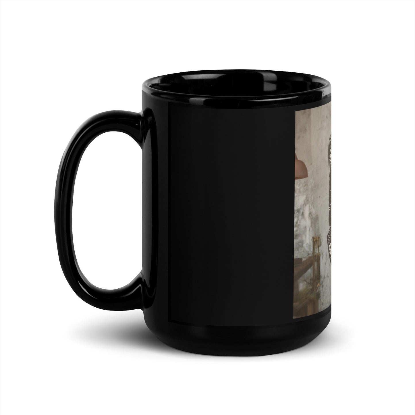 Anxous Black Glossy Mug