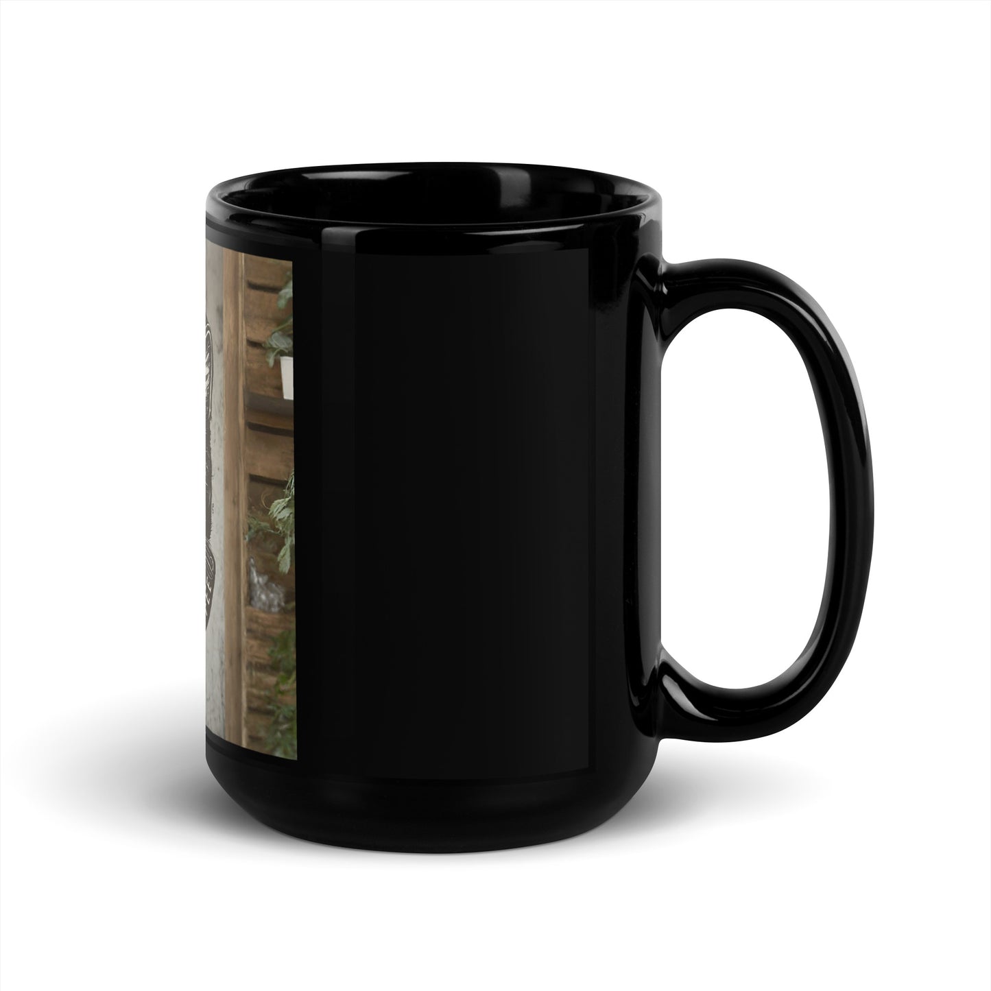 Anxous Black Glossy Mug